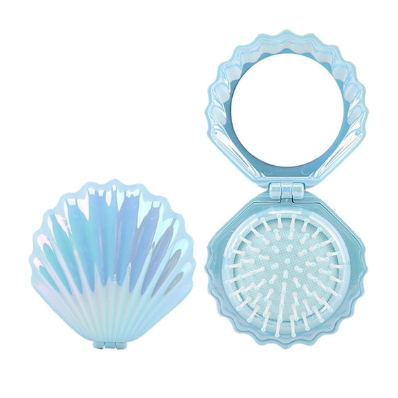 Portable Air Cushion Comb with Built-In Mirror for Travel and Daily Hair Care, High Quality Easy to Use
