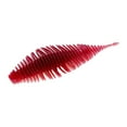 thumbnail image 2 of harayaa Soft Fishing Lure Worm Grub Maggots Lure for Trout Bass Freshwater Saltwater Red White, 2 of 8