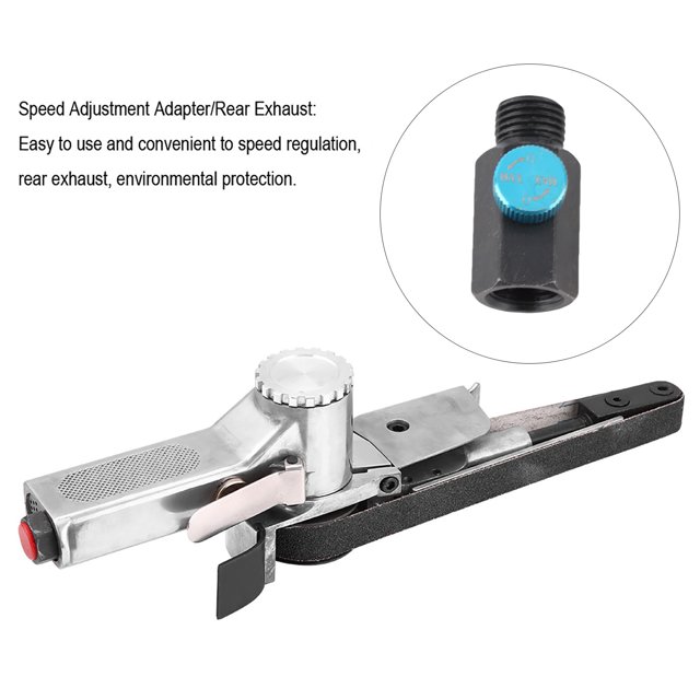 Lijadora de Banda Neumática, Lijadora de Banda de Aire Neumática de 20 mm, Pulidora, Máquina Herramienta, Sensación de Agarre Cómoda, Adecuada para Trabajos de LiJado Fino