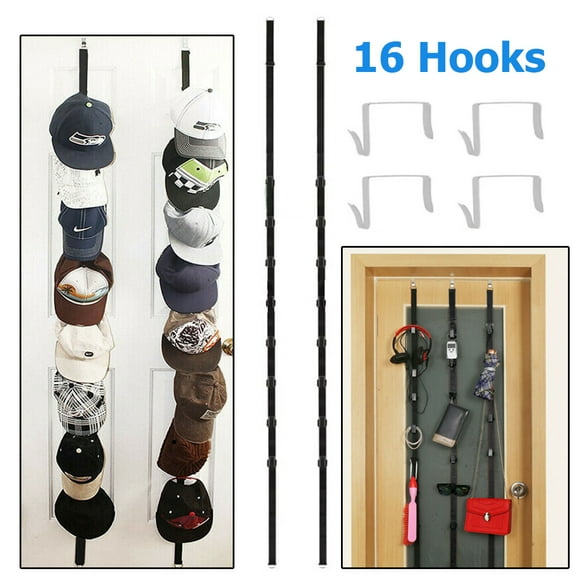 FungLam Baseball Cap Hat Rack Wall Door Hanger Holder Storage Organizer 16 Hooks US