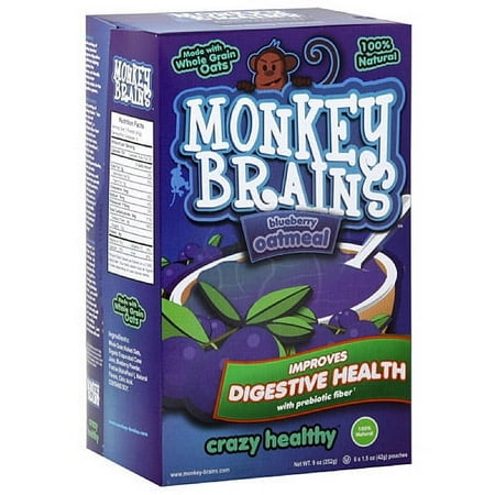 Monkey Brains Blueberry Oatmeal, 9 oz (Pack of 6)
