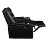 Relax-a-Lounger Lilac Manual Standard Recliner, Black Fabric