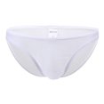 thumbnail image 2 of Miqool Men's Ultra Thin Ice Silk Breathable Bikini Briefs U Shaped Bugle Pouch Low Waist Underwear Underpants, 2 of 3
