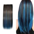 thumbnail image 1 of BKER Extensions de Cheveux à Cinq Clips Color Highlight, Perruque Lisse, Rideau de Cheveux, 1 of 4