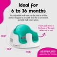 thumbnail image 3 of Bumbo Asiento Multifuncional 3 en 1 para 6 a 36 Meses, Asiento de Piso para Alimentación y Juego, Elevador Portátil Todo en Uno con Bandeja y Silla Alta para Niños, Aqua, 3 of 9