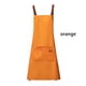 thumbnail image 3 of Ounissouiy Delantal de nailon, tamaño libre, transpirable, sin mangas, Color sólido, a prueba de suciedad, a prueba de aceite, de secado rápido, Suministros de limpieza para el hogar Naranja Ounissouiy HA083756-01, 3 of 6