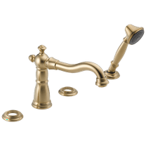 Delta Victorian Roman Tub with Hand Shower Trim - Less Handles in Champagne Bronze
