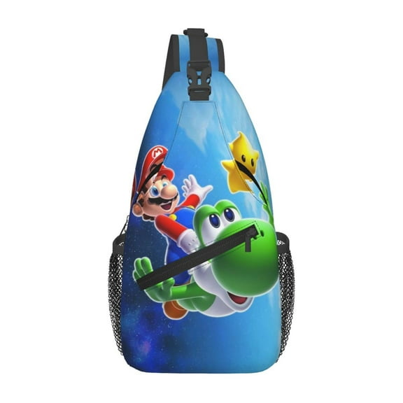 Super Mario Sling Bag Unisex Crossbody Backpack Casual Cross Chest Bag Diagonally Shoulder Chest Pack
