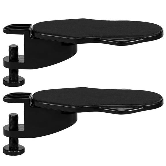 2Pcs Computer Arm Rest for Desk Within 2.36" Thickness Strong Load Bearing Ergonomic Desk Arm Rest Sturdy Easy to Install Desk Elbow Arm Support for Home and Office