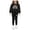 Black, variant on CAICJ98 Tween Girls Clothes Long Sleeve Graphic Sweatshirt Top Slim Fit Stretchy Leggings Pants 2 Piece Fall Winter Outfit Set,Size 3-4 Years