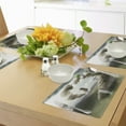thumbnail image 4 of Ambesonne Fantasy Place Mats Set of 4, Dreamland Stone Bridge, Standard Size, Beige Green White, 4 of 6