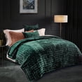 thumbnail image 3 of Juego de edredón RECYCO Luxury Velvet Full Queen con 2 fundas, color verde, 3 of 7