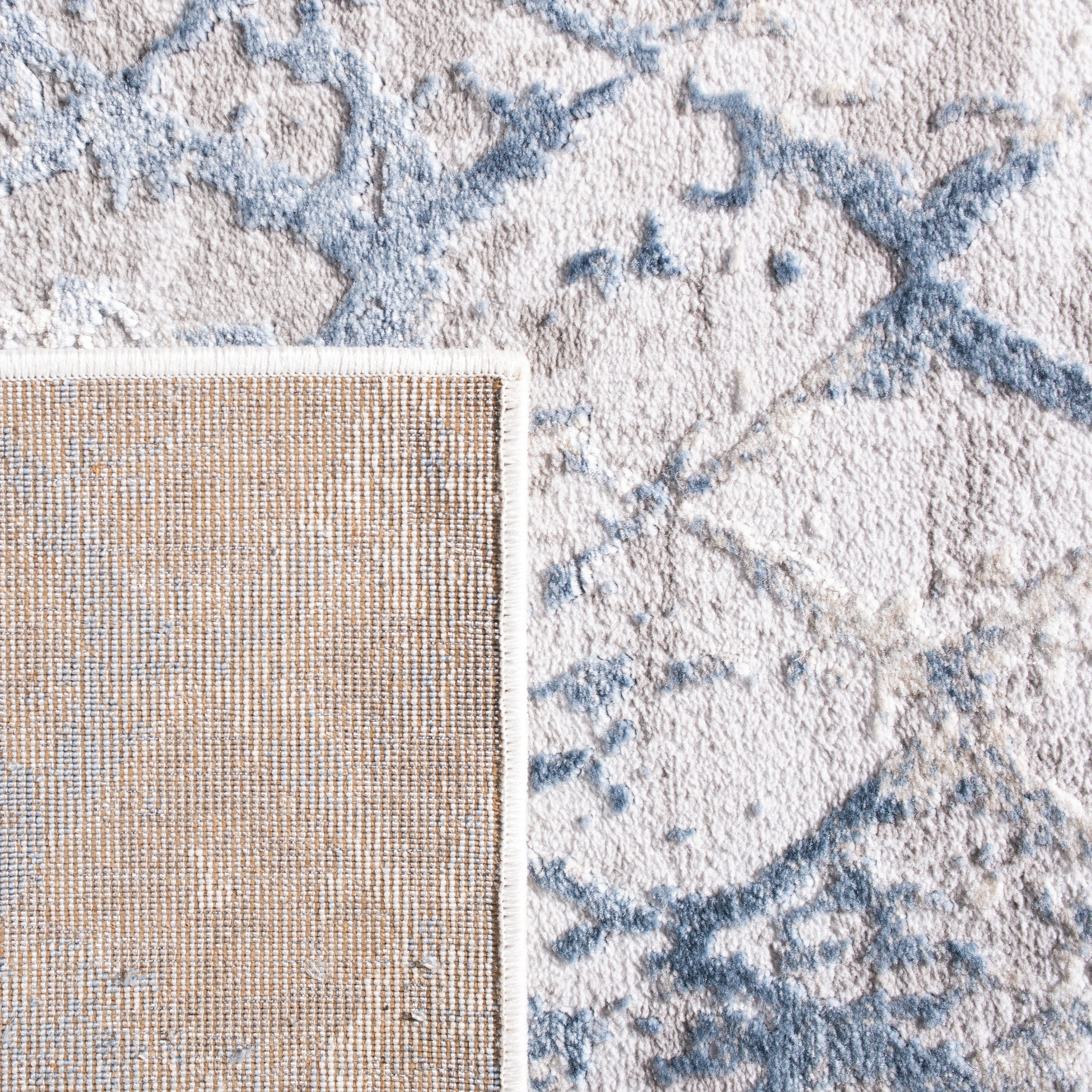 Safavieh Amelia Roslyn Abstract Area Rug, Light Gray/Blue, 8' x 8' Round