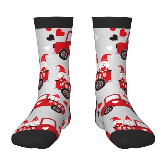 Naloa Gnomes On The Car Kids Socks Unisex Kids and Toddlers' Crew Socks, ,1 Pairs