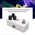 thumbnail image 5 of Guitar Effect Pedal BOOSTER Mini Single Adjustable Musical Instrument Accessory White, 5 of 5
