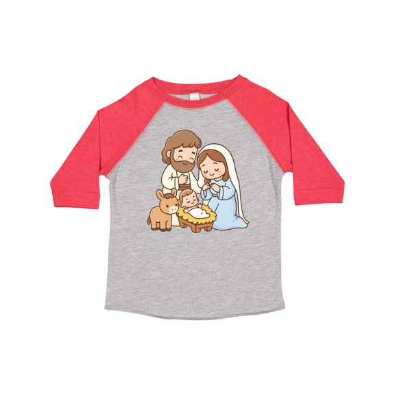 Inktastic Nativity Scene Christmas Manger Boys or Girls Toddler T-Shirt