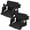 Black, variant on Set of 2 Extra Wide Stadium Seats, 6-Position Reclining Back, Padded Cushion, Cup Holder, Pockets, Anti-Slip, Bleacher Chair for Outdoor Sports, Events