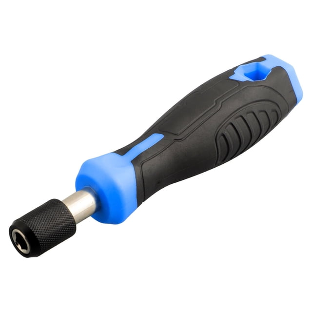 1/4 Inch Hex Screwdriver-Handle Magnetic Screw Driver Bits Holder Self-Locking Adapter for Screwdriver Bits Socket Wrench-Tools Blue Black