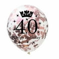 thumbnail image 4 of 10 Pcs 12 Inch Latex Clear Birthday Inflatable Confetti Balloons 30 / 40 / 50 Anniversary Wedding Decoration 80th, 4 of 5