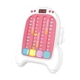 thumbnail image 1 of Juego de mesa electrónico de ritmo musical, juguete antiestrés portátil con LED educativo rosa y blanco, 1 of 9