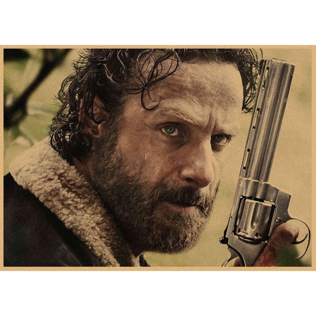 Póster mural, cuadro de anime, Rick Grimes, Walkings Dead