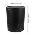 thumbnail image 2 of Hytrove 1Pcs Desktop Garbage Can Black Plastic For Home Office And Bathroom, 2 of 8