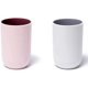 thumbnail image 1 of Cup 10.5oz, Unbreakable Reusable Drinking Cups Set of 2 Colors, Plastic Toothbrush Cup Tumbler 300ml, Dishwasher Safe (Light pink & Light gray), 1 of 5