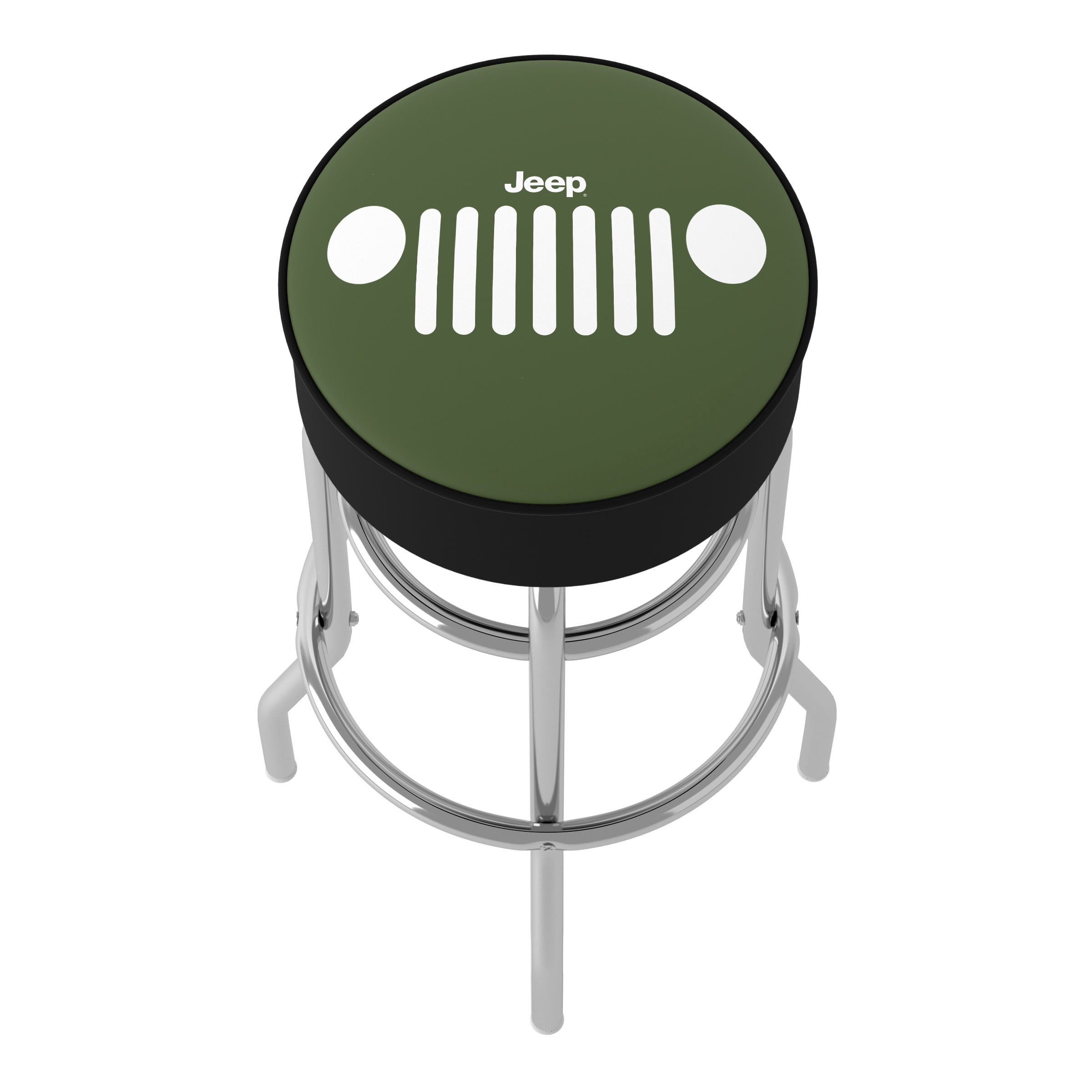 Trademark Gameroom Jeep Grille 1 Bar Stool with Padded Seat