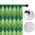 thumbnail image 4 of Blackout Kids Curtains,Green Argyle Pattern Childrens Insulated Curtains Set Of 2,Bedroom Essentials,Toddler Room Decor 42"x54", 4 of 5