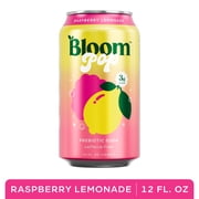 Bloom Nutrition Pop Prebiotic Soda, Raspberry Lemon, 12 fl oz Can