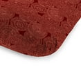 thumbnail image 3 of Jordan Manufacturing 74" x 22" Crossway Mulberry Burgundy Ikat Rectangular Outdoor Chaise Lounge Cushion with Ties and Hanger Loop, 3 of 10