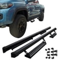 thumbnail image 2 of Ikon Motorsports 2PCS Running Boards Side Step Nerf Bars Added on Bodykit Replacement Compatible With 2205-2222 Toyota Tacoma Double / Crew Cab Black 2206 2207 2208 2209 2220 2221 2222 2223 2224 2225, 2 of 7