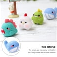 thumbnail image 4 of OULII 1 Set Wool Felting Kit for DIY Material Handmade Toy Sea Fish Shape in Sky Blue, 4 of 7