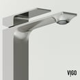 thumbnail image 5 of VIGO Dunn Single Handle Single Hole Bathroom Vessel Faucet in Brushed Nickel, 5 of 13