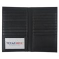 thumbnail image 6 of Texan Bull Cow Nappa Leather Long Bifold Credit Card Holder Wallet Organizer Black, 6 of 6
