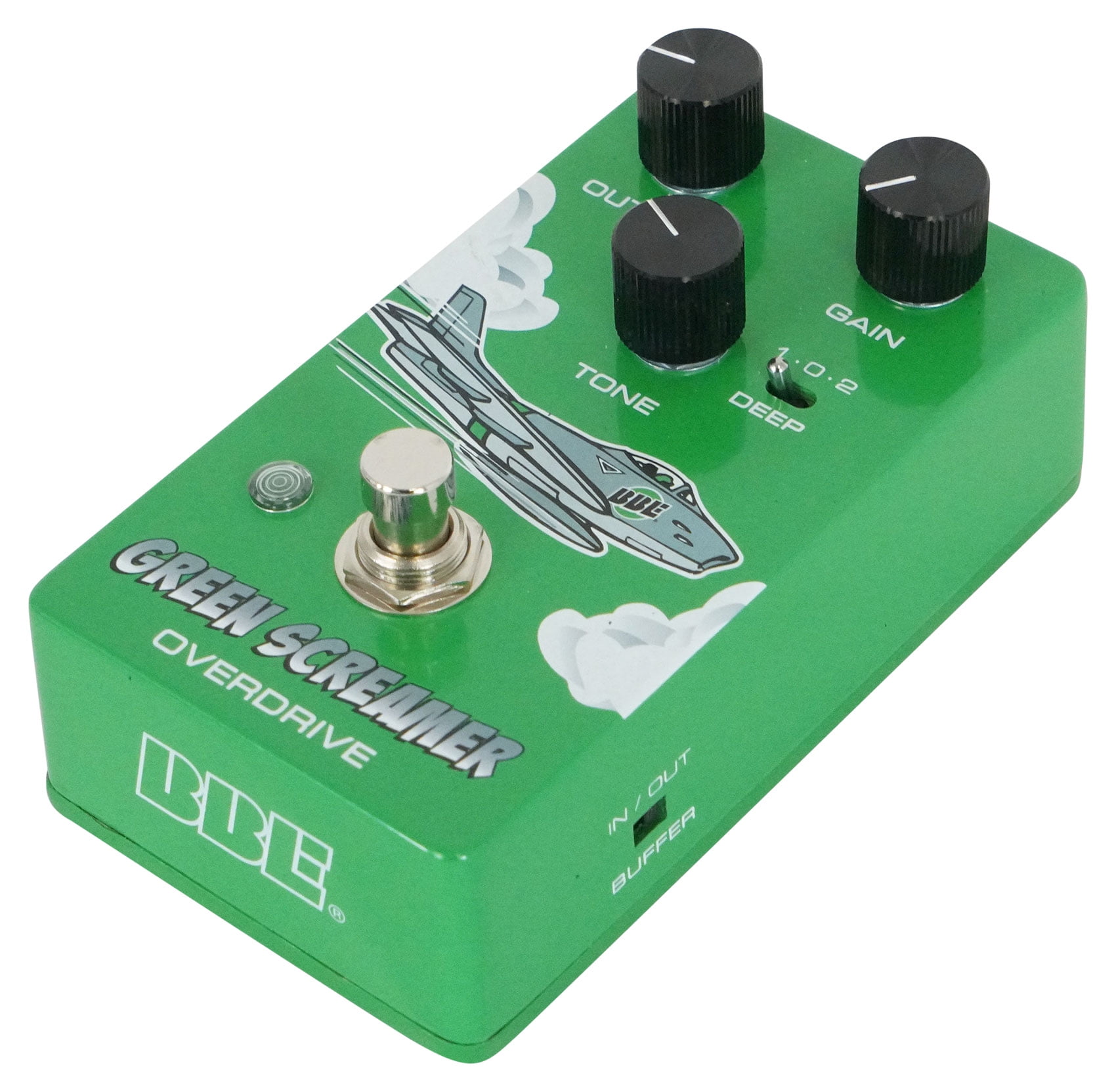 BBE 1-GSV2 Green Screamer V.2. Compact Modified Vintage Overdrive Pedal