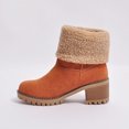 thumbnail image 2 of Botas de tacón grueso para mujer Botas de nieve antideslizantes a media pantorrilla Botas cortas con plataforma cómoda Likrtyny Tenis De Mujer Tenis De Hombre, 2 of 8