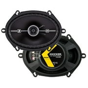 43DSC6804 KICKER 6x8-Inch (160x200mm) Coaxial Speakers, 4-Ohm