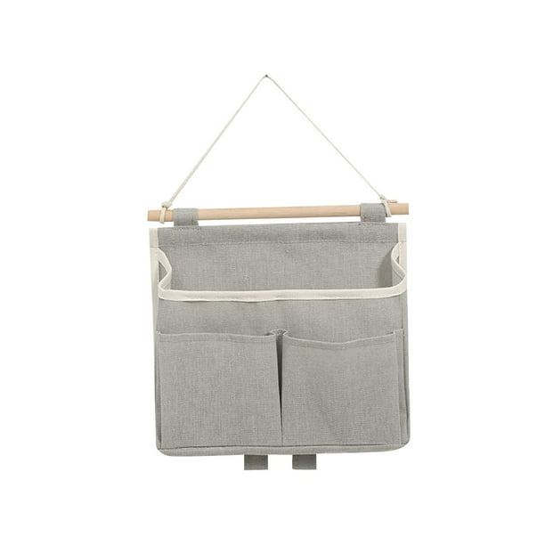 Bolsa de almacenamiento de dibujos animados, 3 bolsillos, organizador multiusos sobre la puerta, contenedor, armario colgante para guardarropa, , GRIS perfecl bolsas de almacenamiento