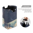 thumbnail image 3 of Yayeee Freestanding Laundry Hamper with Handle Collapsible Large Storage Basket for Clothes, Blue Earth, 3 of 7