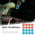 thumbnail image 4 of Toyvian 16-Piece Silicone Guitar Strap Lock Washers for Easy Installation and Removal on Basses and Guitars, 4 of 6