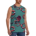 thumbnail image 2 of Fotbe Men's Snake And Rose Print Men's Sleeveless Muscle Tank Tops Casual T-Shirts for Gym Workout Beach-X-Large, 2 of 8