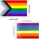 thumbnail image 2 of Rainbow Flag, 90x150cm Rainbow Flag, LGBT Gay flag, with 2 brass eyelets, double stitching, 2 of 4