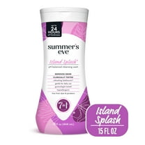 Summer’s Eve Island Splash Daily Feminine Wash, Removes Odor, pH Balanced, 15 fl oz