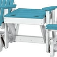 thumbnail image 5 of Pemberly Row Balançoire Double en Résine avec Table Centrale, Blanc/bleu, 5 of 5