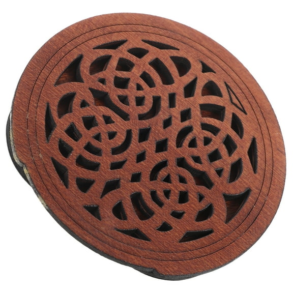 FRCOLOR Wooden Guitar Soundhole cover for Daily Use Color Fits Acoustic Guitars 3.15 Inches