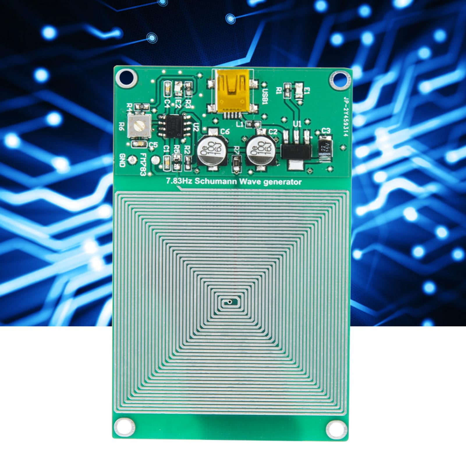 FM783 Schumann Wave Generator 7.83Hz Ultra Low Frequency Pulse Generator Crystal 