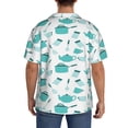thumbnail image 3 of Fotbe Utensiles Camisa Estampada de Manga Corta para Hombre, Casual de Verano, Estilo Playero, Sin Arrugas-Medium, 3 of 5