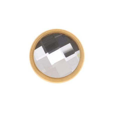 SWAROVSKI ELEMENTS Gold Plated Chessboard Crystal Decorative Button 11mm (1 Set)