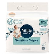 Millie Moon Sensitive Wipes, 216 Count (Select for More Options)